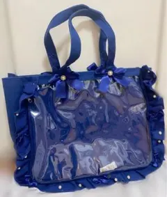 ザッカマート A3フリルデザイン痛バッグ用トートバッグ5周年ver ネイビー