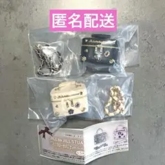 白&黒 ジルスチュアート ミニブローチバニティキーホルダー2 【2種セット】