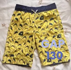GAP KIDS 水着　M（130cm） サメ柄 黄色　インナー付き