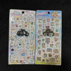 【正規品】　ジュエルプチドロップ　ステッカー　あわわちゃん　ラブ友　2点