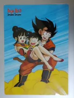 ドラゴンボールZ 下敷き 未開封 悟空 悟飯 チチ 当時物