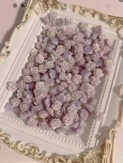 【7】柔らかい薔薇　ソフトバラ　夜光　uv変色 くすみパープル