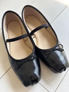 GU ストラップバレエシューズ　ブラック　Mサイズ