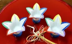 未使用保管品✨清水焼 紫泉 福羽根 箸置き 2個✨京焼 南天 竹 正月 箸