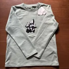 ［未使用］パンダ刺繍 長袖カットソー