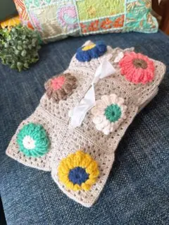ハンドメイド　ティッシュカバー