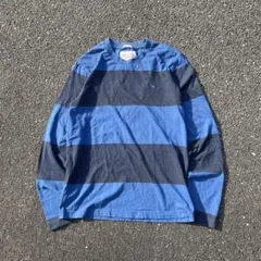 00s Abercrombie & Fitch ボーダーロンT 短丈 古着のサムネイル