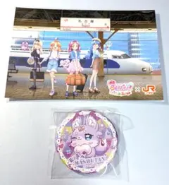 名探偵プリキュア　マシュタン　缶バッジ　JR東海　推し旅 たんプリ