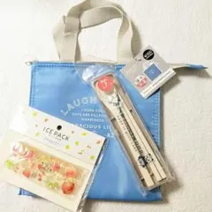 保冷ランチバッグ&カトラリーセット&つぶつぶ保冷剤　お弁当用品　お弁当のサムネイル