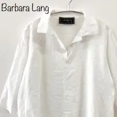 【Barbara Lang】七分袖ブラウス　ホワイト　フランス製　S