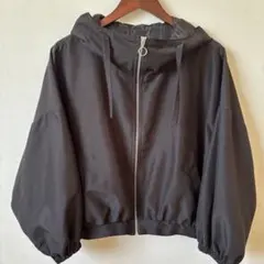 as know as ブラック ジャンパー フード付き