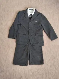 BeBeフォーマルスーツ 120cm ブラック シャツ・ネクタイ・ベスト付き