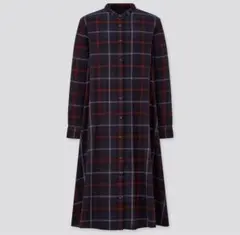 シャツカラーワンピース長袖