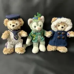 ダッフィ　ジェラトーニ　ぬいぐるみ バッジセット