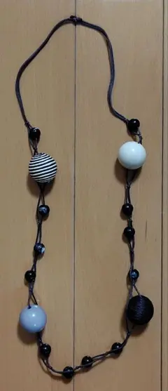 カジュアル ネックレス ストライプ ビーズ