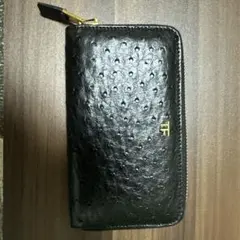 TOM FORD ブラック 長財布 オーストリッチのサムネイル