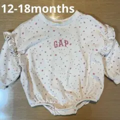 GAP ベビーロンパース　長袖　花柄