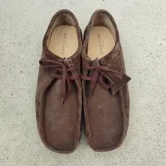 クラークス ワラビー ブラウン スエード