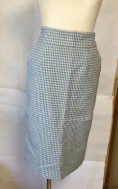 [美品]AG ギンガムチェックタイトスカート　Ｓ~Mサイズ