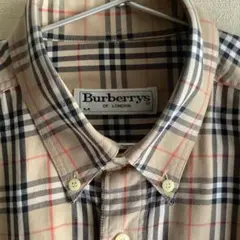 ★希少★ 90s Burberrys Mサイズ ノバチェック シャツ　ベージュ