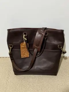 ヴァスコVASCO LEATHER NELSON 2WAY BAG ブラウンのサムネイル