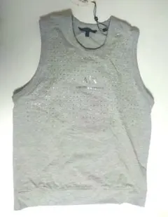 Armani Exchange スパンコール レディースタンクトップ グレー　Sのサムネイル