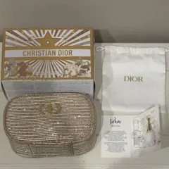 DIOR ノベルティ 2025ホリデー限定 ゴールドポーチ