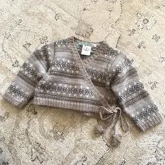 ポンポワン 12m アルパカ混 カシュクール タッセル付きリボン