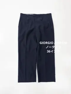 80s90s GIORGIO ARMANI黒タグ 2タック スラックス - メルカリ