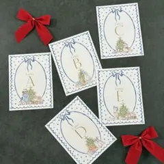 240円/1枚　クリスマス　犬　テーブルナンバー【A/1】 6枚