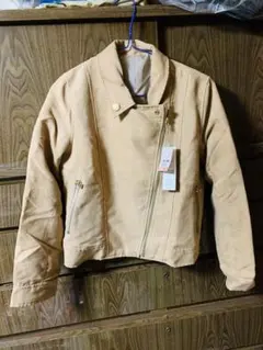 [新品]ライダース ベージュ