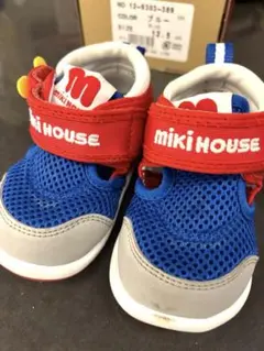 [미품] MIKI HOUSE 베이비 샌들 12.5cm 블루