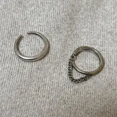 ヴィンテージ　サビ感あり　指輪　リング　シルバーリング　セット売り　2個セット