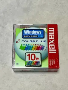 maxell 3.5型フロッピーディスク 10枚 2HD COLOR CLUBのサムネイル