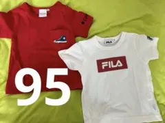 美品converse FILA 半袖Tシャツ2枚セット95
