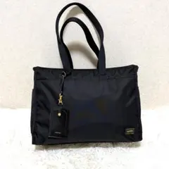 美品 ポーターガール PORTER シア トートバッグ 肩掛け L ブラック
