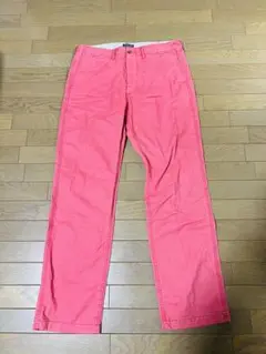90s ポロジーンズ ラルフローレン 旗ワッペン チノパン W36 L34