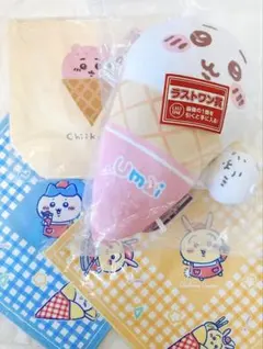 ちいかわ一番くじラストワン賞クッション&トートバッグ&クレープくじD賞セット