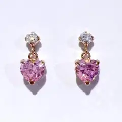 Canal 4℃ カナルヨンドシー K10PG CZ ピンクトルマリン ピアス