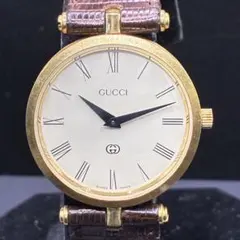正規品】GUCCI グッチ 3000L ゴールド ローマベゼル 腕時計 - メルカリ