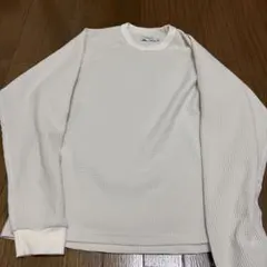 メッシュ素材 ロングTシャツ　ホワイト