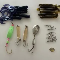 ○ルアー スプーン ワーム スナップ セット 釣り