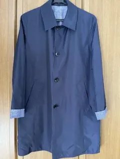 ネイビー 系リバーシブルステンカラーコート