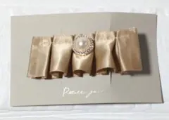 可愛い上品フリル※パール＆ゴールド※ヘアクリップ※ハンドメイド