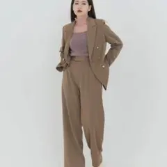 TINA:JOJUN ハイウエストストレートパンツ Sサイズのサムネイル