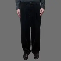 Velvet baggy slacks