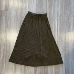 UNIQLO プリーツスカート XS オリーブ