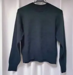 UNIQLO　スムースコットンクルーネックセーター　黒　S セットアップ可能