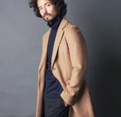 Magine マージン　キャラメルカラー　カシミヤ混チェスターコート　Lサイズ