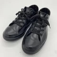 【Plaisir】 ラバー スニーカー ブラック　レースアップ　アキレスソルボのサムネイル